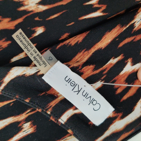 Calvin Klein leopard print dress sleeveless sheath dress animal print - Picture 8 of 12